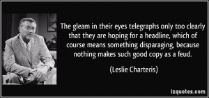 The gleam in their eyes telegraphs only too clearly that they are ...