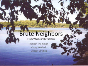 Brute Neighbors From “Walden” By Thoreau by dfhdhdhdhjr