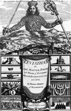 Frontispiece of Thomas Hobbes’ Leviathan, by Abraham Bosse, with ...