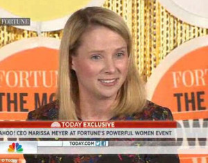 ... is really fun, and the baby's been easy': Yahoo CEO Marissa Mayer