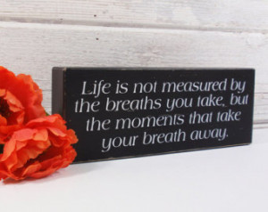 Quote Block Sign- Hand Painted Wood en Block- Country Decor- Wooden ...