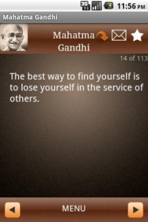 View bigger - Mahatma Gandhi Quotes for Android screenshot
