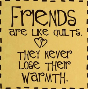 Friends Are Like Quilts Life Quote Home Living Kids Room Vinyl Wall ...