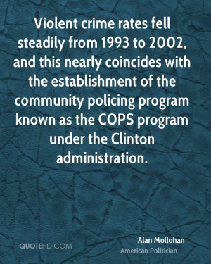 ... program known as the COPS program under the Clinton administration