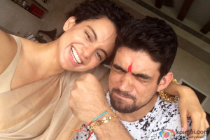Kangana Ranaut celebrates Rakshabandhan with her brother