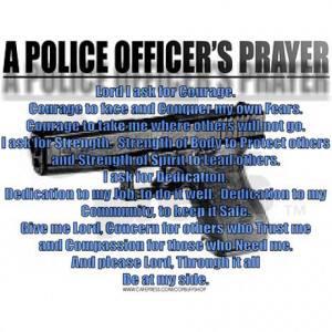 Police Officer Prayer Credited