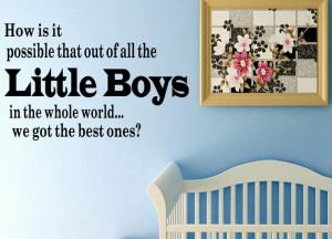 Baby Kids Boys Bedroom Vinyl Wall Sticker Decal inspirational quotes