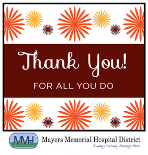 Thank You MMHD Staff
