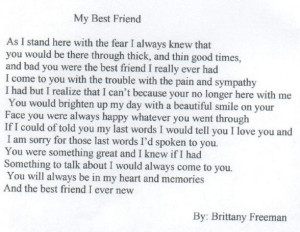 hd best friend poem amazing best friend poem