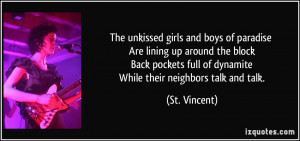 St Vincent Quotes