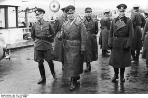 German Army Field Marshal Erwin Rommel and General Hans von Obstfelder ...