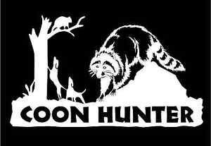Dog Treeing A Coon Decal http://www.ebay.com/itm/Coon-Hunter-with-dogs ...