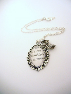 The Princess Bride Inspired- Mawidge book charm necklace