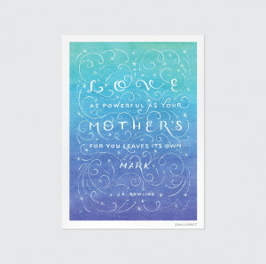 Rowling | Print Watercolor Quote 