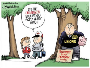 ... : Government unions are not the same thing as private-sector unions