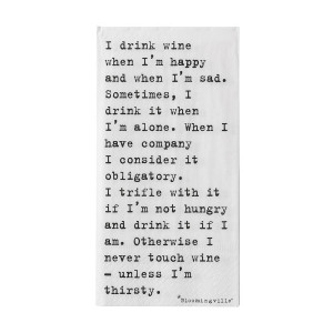 original i drink wine quote napkins jpg