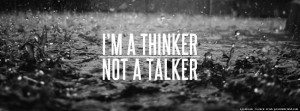 , not a Talker facebook cover, I'm a thinker, not a Talker facebook ...