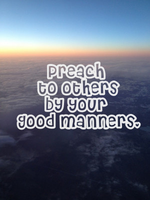 good manners does matter