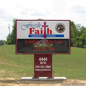 Church Sign for Fresh Faith Community Church - Photo #2879