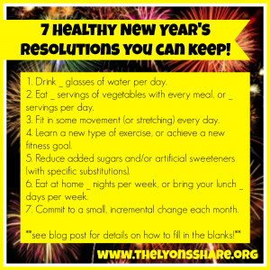 New Years Resolutions New year's resolutions