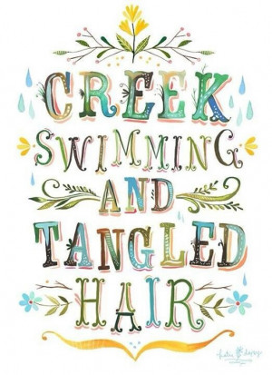southern thing! Swam in a salt water creek many times on Wadmalaw ...