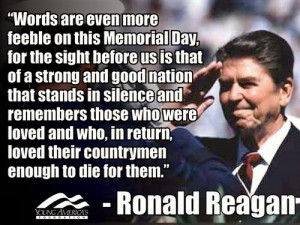 Famous Veterans Day Quotes by Ronald Reagan : 