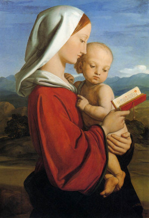 the virgin and child 1845 oil on canvas 81 x 58 cm