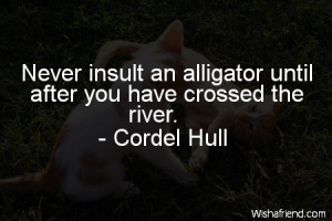 funny-Never insult an alligator until after you have crossed the river ...