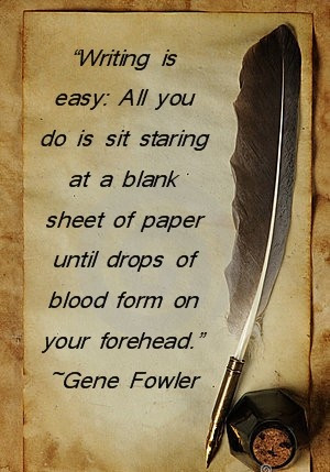 Great writing quote by Gene Fowler.