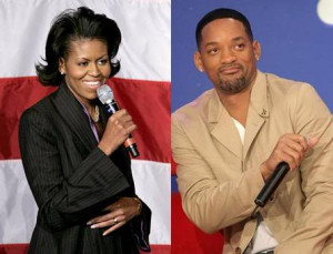 ... Michelle Obama swoon? It's Will Smith! And it's not hard to figure out