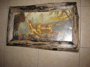 tom's driftwood made frames Image