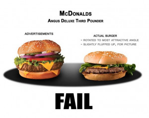 Fast Food Advertising Vs Reality…