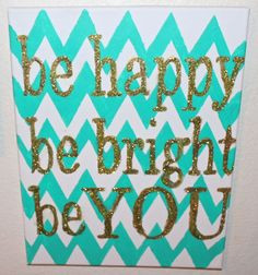 Chevron hand painted canvas quote sign by EverSoEmilyLynn on Etsy