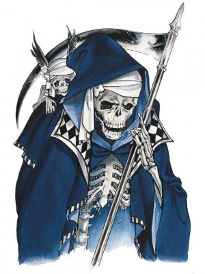 请问有谁有西方死神的图片吗?就是手拿大镰刀的那种 ...