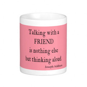 Vintage Bubblegum Pink Addison Friendship Quote Coffee Mug