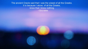 Ancient Oracle of Greeks Quote Wallpaper | Desktop Wallpapers