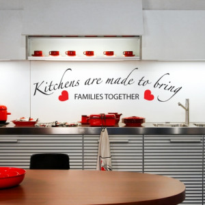 Kitchens Bring Families Together Wall Sticker - Wall Quotes