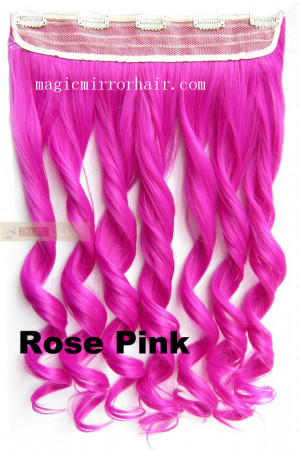 pink hair extensions