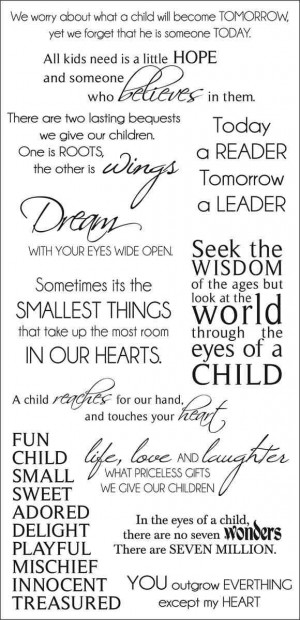 Childhood Rub-On Quotes 471428