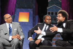 Inc.; and Kasim Reed, Mayor of Atlanta, listen as Dr. Cornel West ...