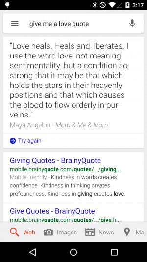 ... love quote Google is romantic Google loves you love quotes OK Google