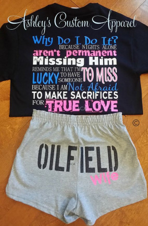 True Love/ Oilfield Wife Duo Black Shorts on Etsy, $40.00
