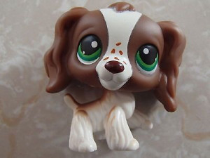 Pet Shop RARE Cocker Spaniel Dog Puppy 156 Brown White Freckles ...