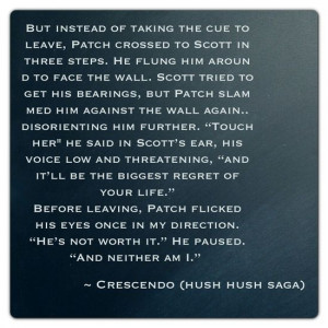 ya book quotes | Favorite YA Book Quotes / Crescendo (Hush Hush Saga)