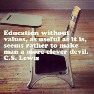 Lewis quote.....knowledge is not the same as wisdom