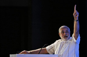 Gujarat's Chief Minister Modi speaks during the annual session of ...