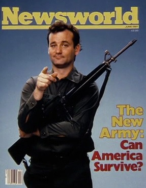 ... of US Army boot camp recruits in the military comedy Stripes (1981