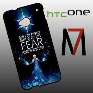 BG1459 Elsa Frozen Quotes HTC One M7 Case