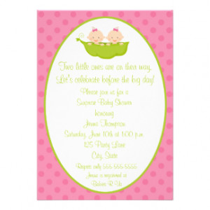 Two Peas In A Pod Invitations, 346 Two Peas In A Pod Announcements ...