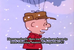 charlie brown, christmas, depressed, emphasize, holiday season, nobody ...